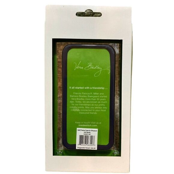 Vera Bradley INK SPOTS Soft Frame Case iPhone 5 - Picture 2 of 2